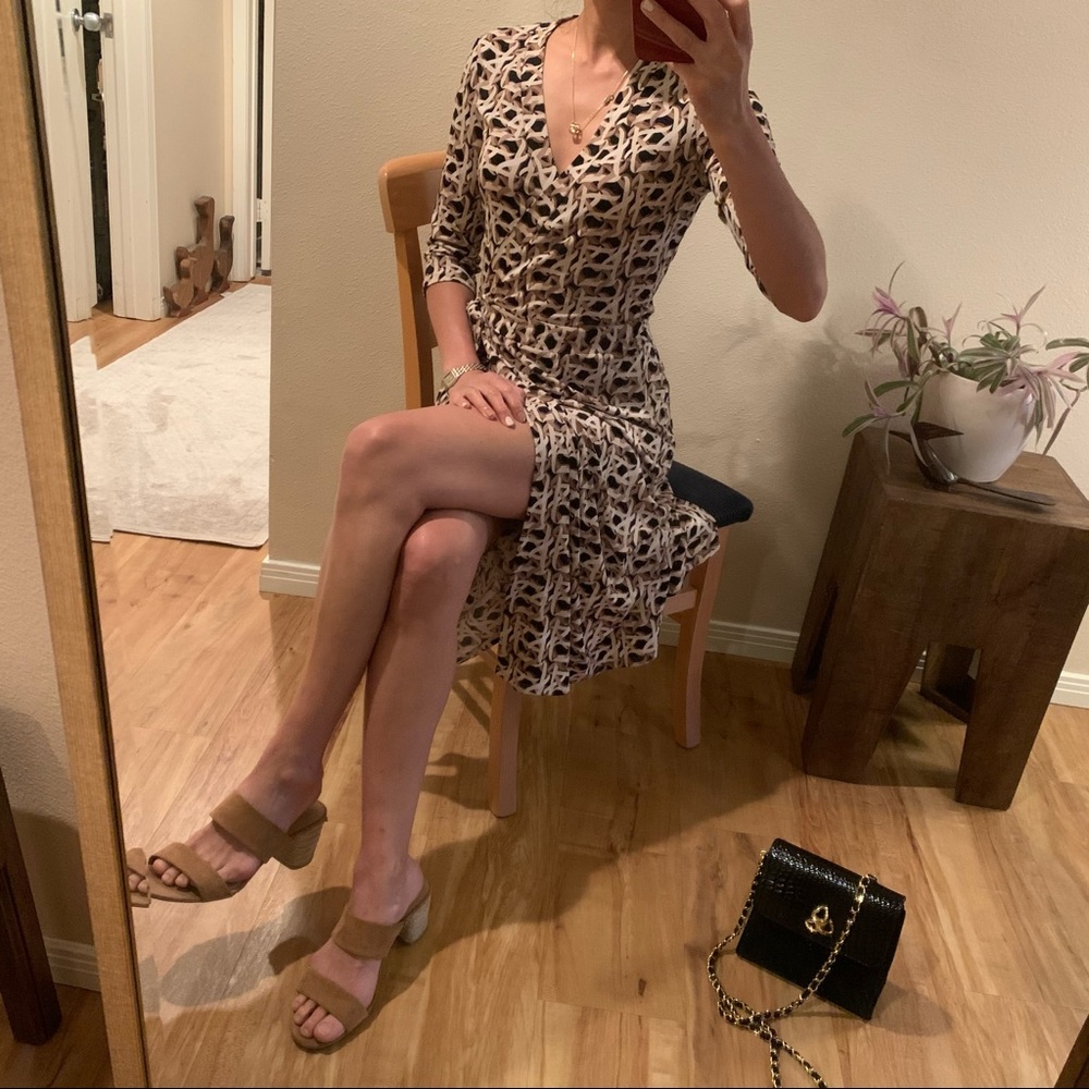 Midi wrap dress